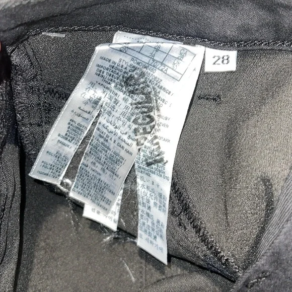 New Guess Marciano Zipper Black Wash Skinny Jeans 6 28 - Picture 8 of 9